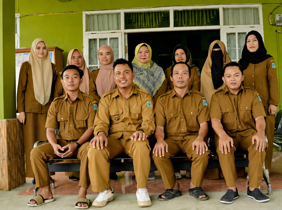 Foto bersama Perangkat Desa Jemparing
